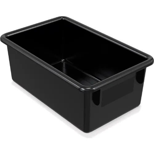 Jonti-Craft 8020 Cubbie Tray, 13-1/2"L x 8-5/8"W x 5-1/4"H, Black - Pkg Qty 5