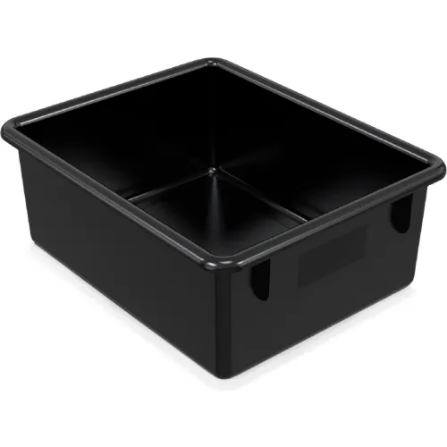 Jonti-Craft 8080 Tub,13-1/2"L x 11"W x 5-1/4"H, Black - Pkg Qty 5