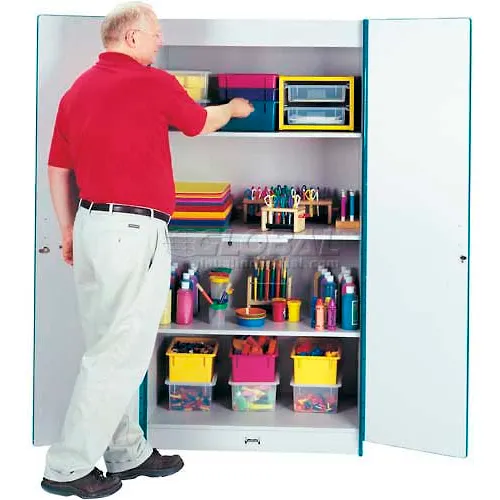 Jonti-Craft® RAINBOW ACCENTS®Deluxe Classroom Closet Cabinet - Navyjnc