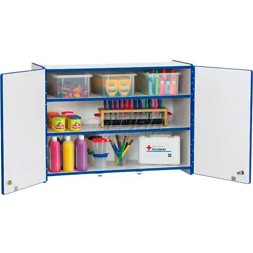 Jonti-Craft® RAINBOW ACCENTS®Lockable Wall Cabinet - Blackjnc