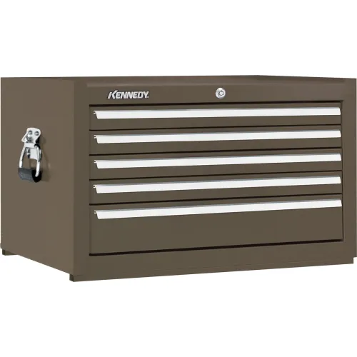 Kennedy® K1800 5 Drawer Chest, 27"W x 18" x 16-1/2"H, Brown