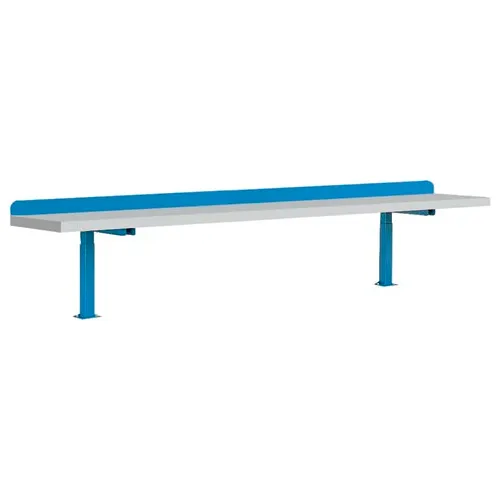 Lista Adjustable Riser W/ Laminate Square Edge, 72"W x 12"D, Blue