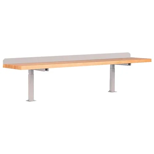 Lista Adjustable Riser W/ Maple Square Edge, 60"W x 12"D, Gray