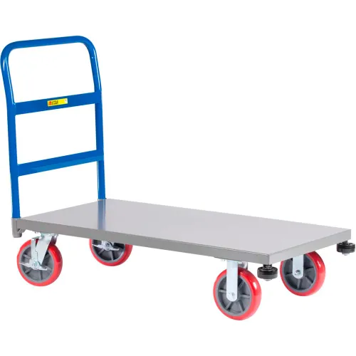 Little Giant® Heavy-Duty Platform Truck with Rolling Corner Bumpers NCB-3060-8PYBK - 30 x 60