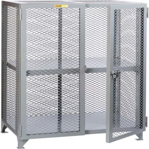 Little Giant® Welded Vented Locker, 1 Shelf, 49"W x 27"D x 52"H, Gray, Assembled