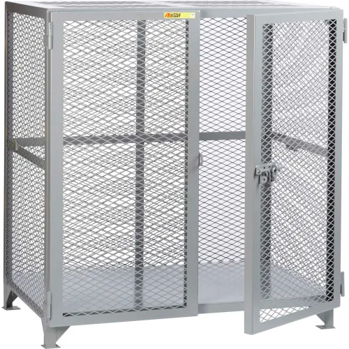 Little Giant® Welded Vented Storage Locker, 61"W x 27"D x 52"H, Gray, Assembled