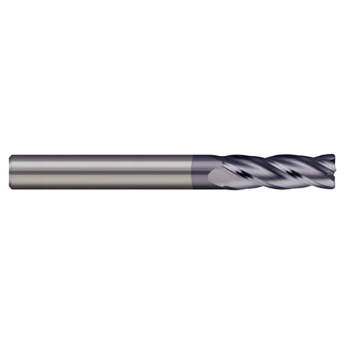 Micro 100 AECM-0202-4X | 2.00mm Diameter x 4.00mm Shank x 5.00mm LOC x 50.00mm OAL x 0.20mm Corner Radius AlTiN Coated Carbide End Mill