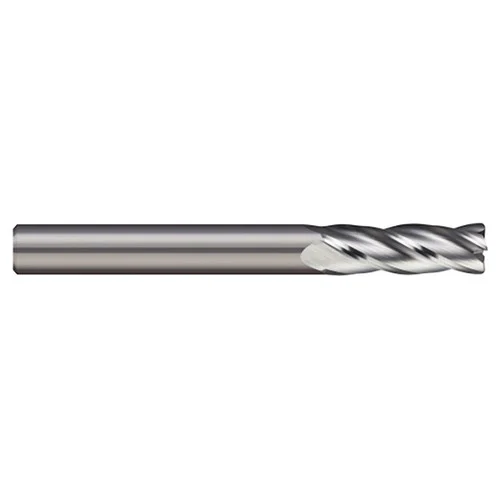 Micro 100 AECM-0605-4 | 6.00mm Diameter x 6.00mm Shank x 16.00mm LOC x 57.00mm OAL x 0.50mm Corner Radius Uncoated Carbide End Mill