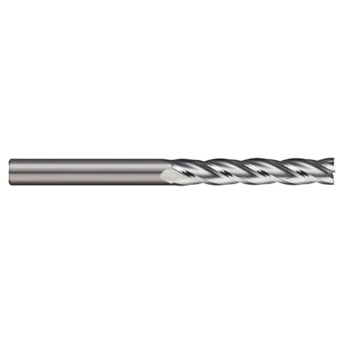 Micro 100 AELM-040-2 | 4mm Diameter x 6mm Shank x 20mm LOC x 75mm OAL 2 Flute Uncoated Carbide Square End Mill