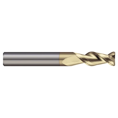 Micro 100 ARC-500-3-030S | 1/2" Diameter x 1/2" Shank x 1" LOC x 3" OAL x 0.030" Corner Radius ZrN Coated Carbide End Mill