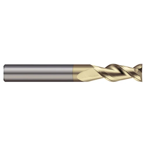 Micro 100 ARM-625-3S | 5/8" Diameter x 5/8" Shank x 1-1/4" LOC x 3-1/2" OAL 3 Flute ZrN Coated Carbide Square End Mill For Aluminum Alloys