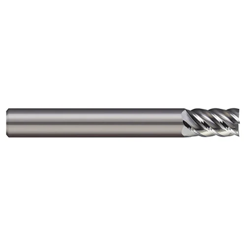 Micro 100 ASMM-030-5 | 3.00mm Diameter x 6.00mm Shank x 6.00mm LOC x 57.00mm OAL 5 Flute Uncoated Carbide Square End Mill For Steels & High Temperature Alloys