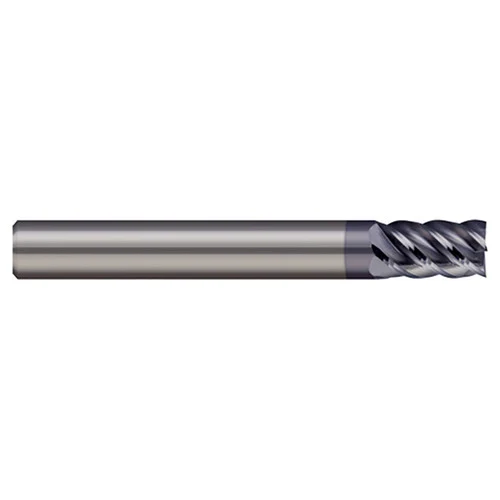 Micro 100 ASMM-050-5X | 5mm Diameter x 6mm Shank x 10mm LOC x 57mm OAL 5 Flute AlTiN Coated Carbide Square End Mill For Steels & High Temperature Alloys