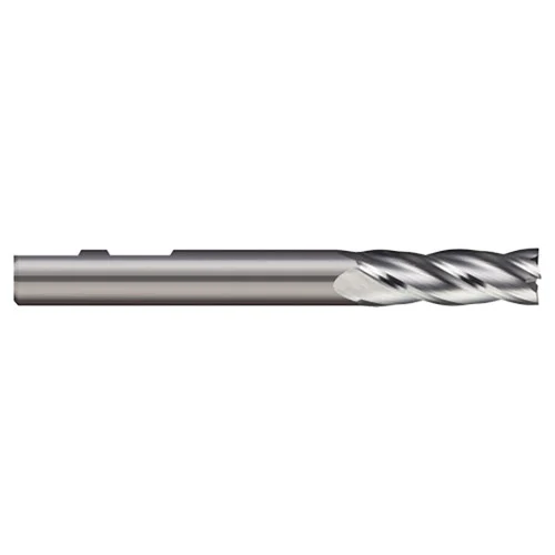 Micro 100 EMS-375-4 | 3/8" Diameter x 3/8" Shank x 7/8" LOC x 2-1/2" OAL 4 Flute Uncoated Carbide NC Tolerance End Mil