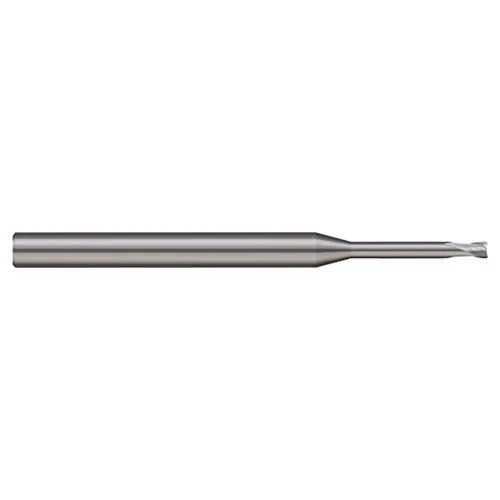 Micro 100 MMRM-010-8 | 1mm Diameter x 6mm Shank x 1mm LOC x 8mm Reach x 57mm OAL x 0.10mm Corner Radius Uncoated Carbide End Mill