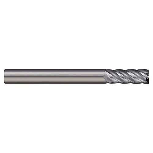 Micro 100 VHM-500-5-090 | 1/2" Diameter x 1/2" Shank x 1.000" LOC x 3" OAL x 0.090" Corner Radius Uncoated Carbide End Mill