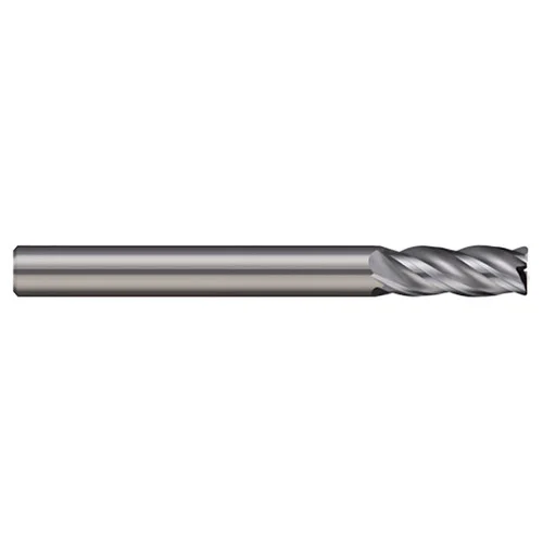 Micro 100 VHSM-060-4 | 6mm Diameter x 6mm Shank x 10mm LOC x 57mm OAL x 0.50mm Corner Radius Uncoated Carbide End Mill