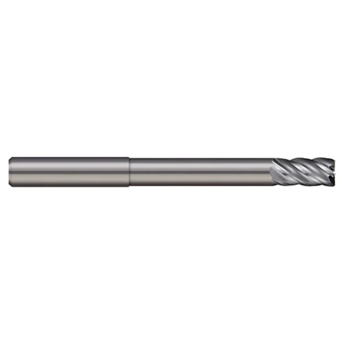 Micro 100 VLR-500-5-060 | 1/2" Diameter x 1/2" Shank x 1.000" LOC x 6" OAL x 0.060" Corner Radius Uncoated Carbide End Mill