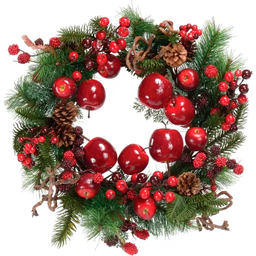 Nearly Natural 22'' Apple Berry Wreath
