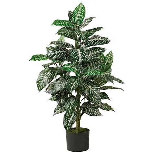 Nearly Natural 3' Zebra Silk Plant