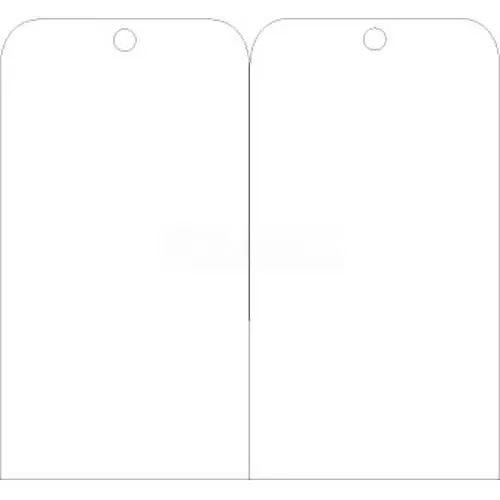 NMC RPT51 Tags, Blank, 6" X 3", White, 25/Pk