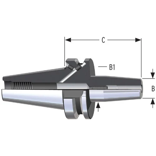 Parlec C50-62SF315-9 | 5/8" Hole Diameter x 3.15" Projection CAT50 1.06" Nose Diameter 25,000 RPM Shrink Fit Tool Holder & Adapter
