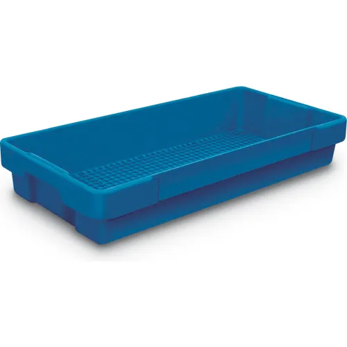 Plastic Utility Tray Dark Blue 26" L x 12-1/2" W x 4-1/2 H - Pkg Qty 5