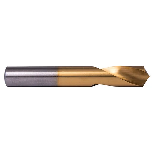 Precision Twist Drill 6000113 | 1/4" Diameter 2-1/2" OAL 120 Degree High Speed Steel TiN Spotting Drill