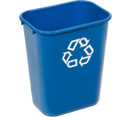 Rubbermaid® Deskside Recycling Wastebasket, 10-1/4 Gallon, Blue