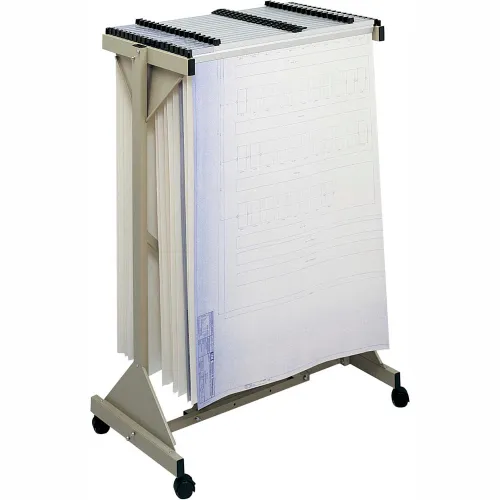 Safco® Adjustable Mobile Rack, 43-3/4"W x 20-1/2"D x 51"H, Brown