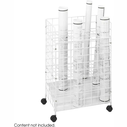 Safco® Wire File Roll Storage with 24 Compartment, 21"W, White