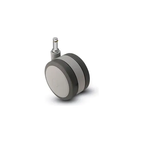 Shepherd® Grip Ring Stem Soft Tread Caster - 60mm Dia. 7/16 x 7/8 Stem Gray