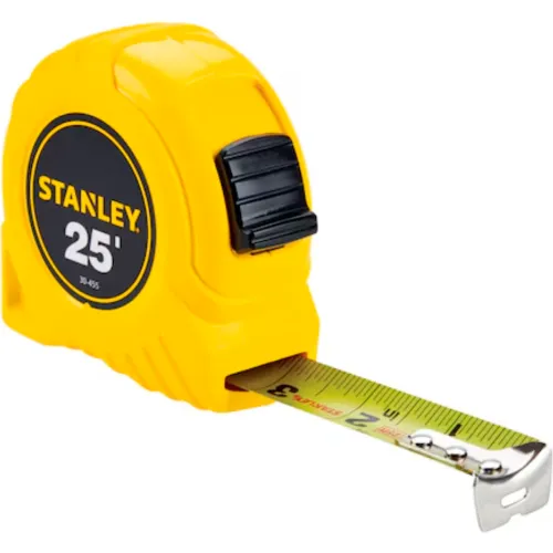 Stanley 30-455 1" x 25' High-Vis High Impact ABS Case Tape Rule 