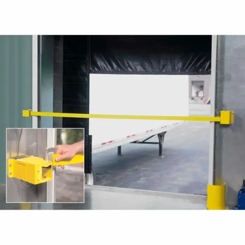 Strap Barrier™ Retractable Dock Door Safety Strap w/ Proximity Sensor, 180"L