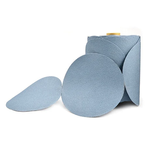 Superior Abrasives 11692 | SHUR-KUT 5" 320 Grit Aluminum Oxide Blue Stearate PSA Paper Disc Roll