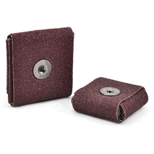Superior Abrasives 14023 | SHUR-KUT 1-1/2" x 1-1/2" x 3/4" 120 Grit Aluminum Oxide Square Pad