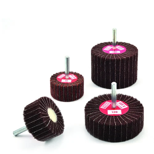 Superior Abrasives 41861 | SHUR-BRITE 1" x 1" x 1/4" 120 Grit Heavy Duty Satin Finishing Mounted Duplex Wheel