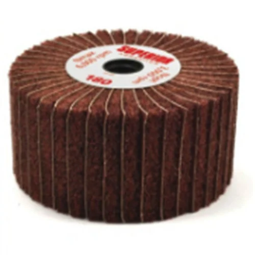 Superior Abrasives 54817 | SHUR-BRITE 4" x 2" x 5/8"-11 100 Grit Heavy Duty Satin Finishing Unmounted Wheel for Angle Grinder