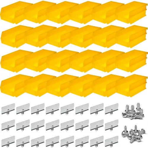 Triton Products Medium Pegboard Hanging Bin System, 24 pc
