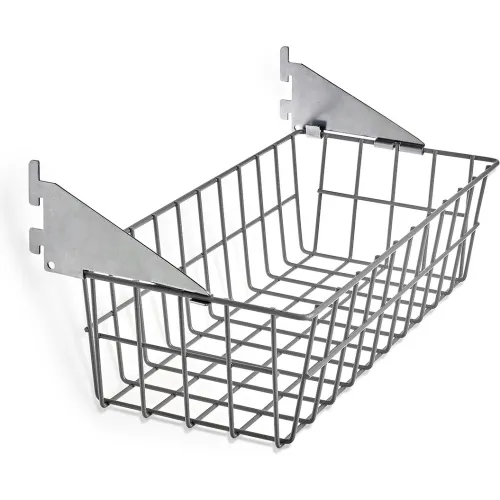 Triton Products Storability 15" Wire Basket With Lock On Brackets