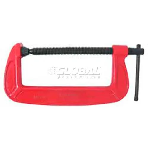 Urrea Deep Throat Forged Body C-Clamp, 412, 0-12" Opening, 5-3/4" Throat Depth, 9300 LB Capacity