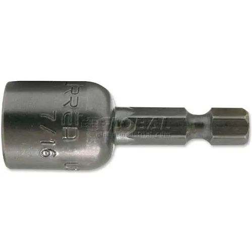 Urrea SAE Heavy-Duty Magnetic Power Nut Driver, 10504X, 1/4" Drive, 1/4" Tip, 2 9/16" Long