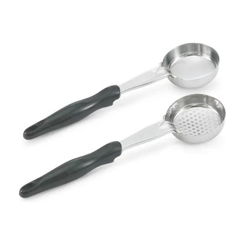 Vollrath® 8 Oz. Perforated Black Spoodle® - Round - Pkg Qty 12