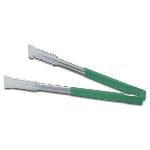 Vollrath® 9.5" Versagrip 1 Piece Tong - Green - Pkg Qty 12