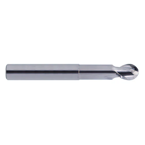 YG1 89907TC | 1" Diameter x 1" Shank x 1-1/8" LOC x 6" OAL x 1/2" Radius x 37 Degree Helix Angle 2 Flute TiCN Coated Carbide E5978 Ball End Mill