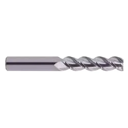 YG1 EA30401 | 5/8" Diameter x 5/8" Shank x 2-1/2" LOC x 5" OAL x 0.120" Radius x 45 Degree Helix Angle 3 Flute Bright Coated Carbide E5984 Square End Mill