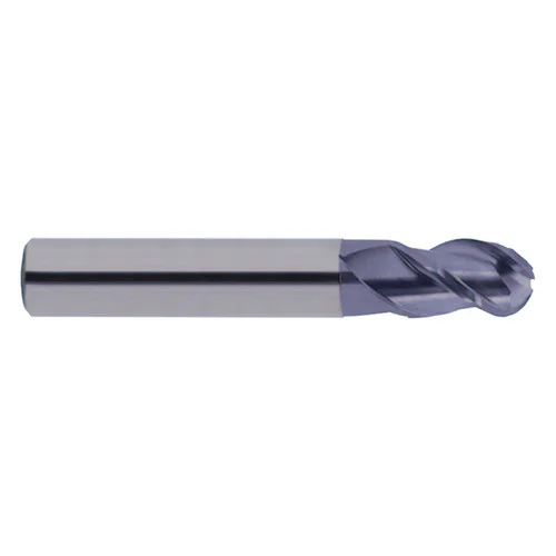 YG1 EG908050 | 5.00mm Diameter x 6.00mm Shank x 7.50mm LOC x 65.00mm OAL x 2.50mm Radius x 40 Degree Helix Angle 3 Flute TiCN Coated Carbide EG908 Square End Mill