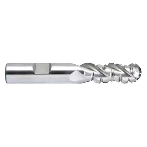 YG1 EP12048 | 3/4" Diameter x 3/4" Shank x 1-5/8" LOC x 3-7/8" OAL x 3/8" Radius x 42 Degree Helix Angle 3 Flute Bright Coated T15 EK196 Square Roughing End Mill